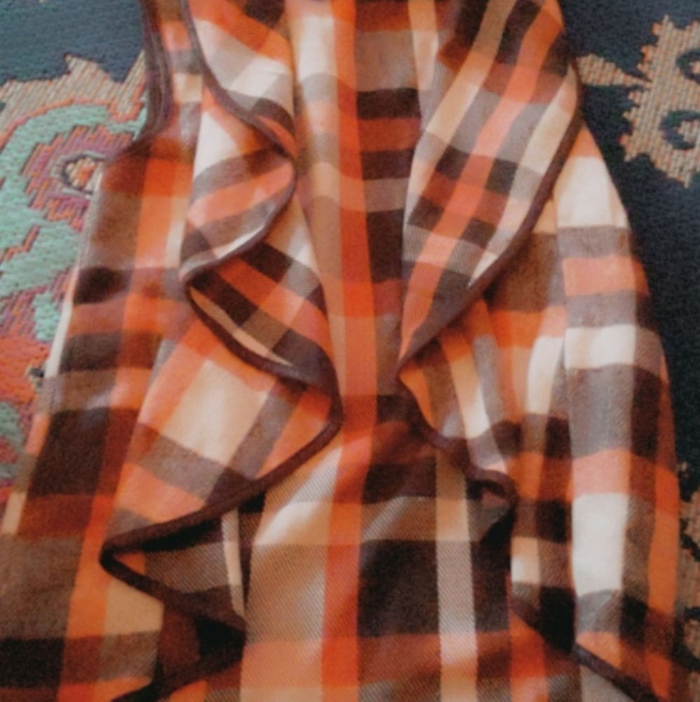 Fall colored boutique long vest